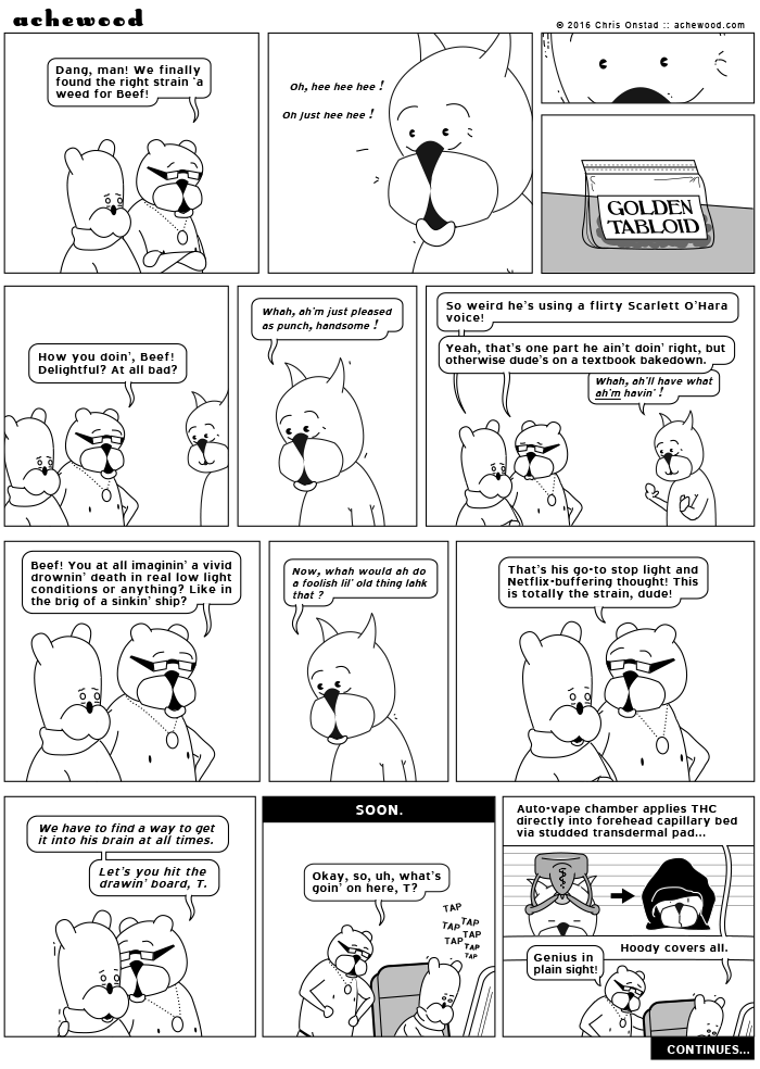 The full comic for GOLDEN TABLOID